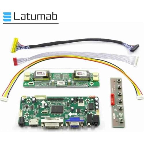 Latumab Controller Board for LM200WD1-TLA1 / LM200WD1-TLA5 / LM200WD1-TLA9 20" LCD Display Driver Board 1600×900 HDMI+DVI+VGA