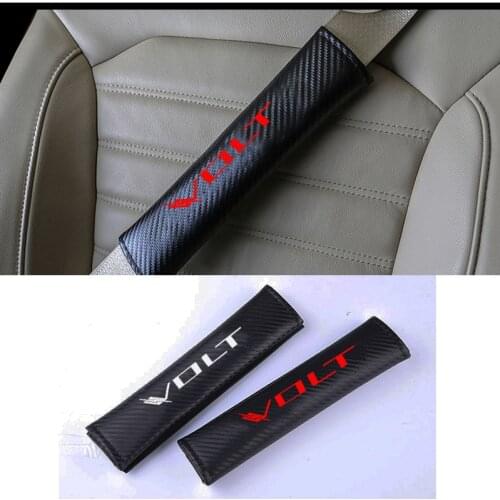 2pcs PU Fashion Car Seat Belt Cover Car Seat belt shoulder Pads For Chevrolet Volt