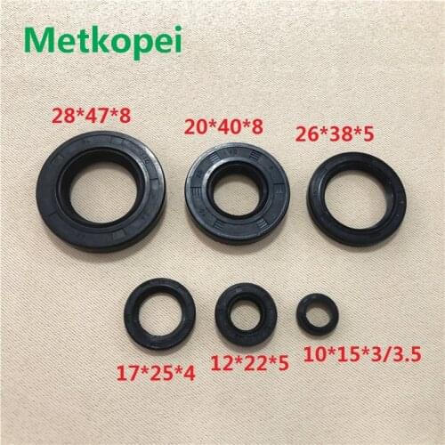 DX100 YB100 full complete engine oil seal rubber crankshaft gear shaft seal for YAMAHA 100cc DX YB 100 spare parts
