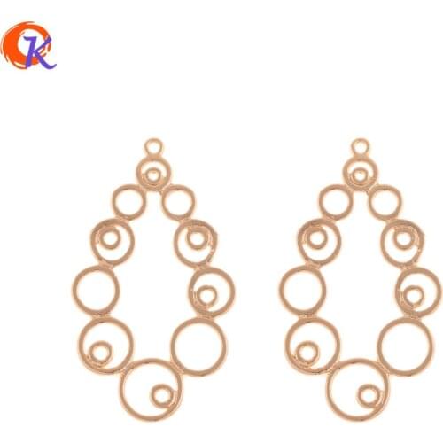 Cordial Design 30Pcs 23*39MM Jewelry Accessories/Charms/Drop Shape/Genuine Gold Plating/DIY Making/Hand Made/Earring Findings