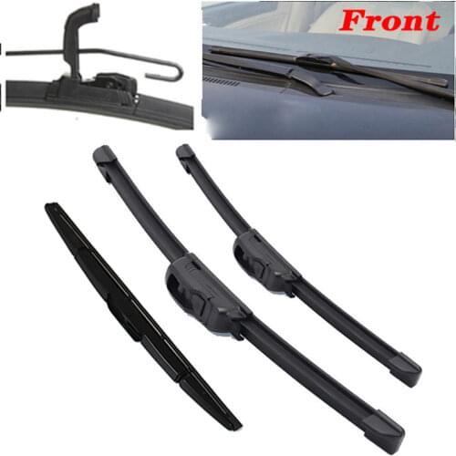 Car Front & rear Windshield Windscreen Wiper Blades For Hyundai Santa Fe SM MK1 2000 2001 2002 2003 2004 2005 2006