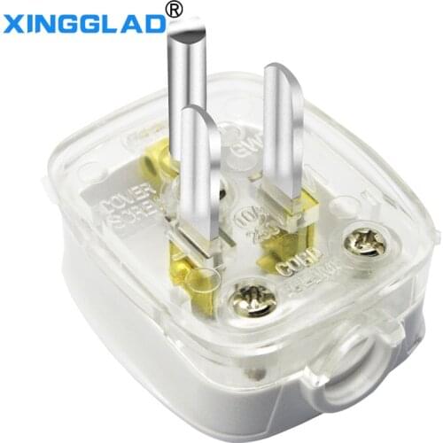 US Plug 3 Pins AC Electrical Power Socket Outlet Adaptor Adapter 10A 250V Connector Cable Electrical Plug