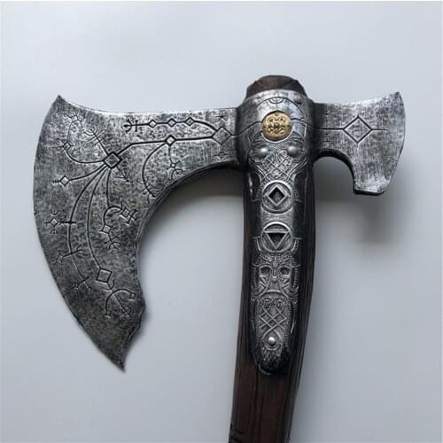 93cm Cosplay Axe War Beast Sacrifice Axe Prop Weapon Role Playing Game Movie Cos Pirate Ghost Axe PU Weapon Model Toy Prop 1:1