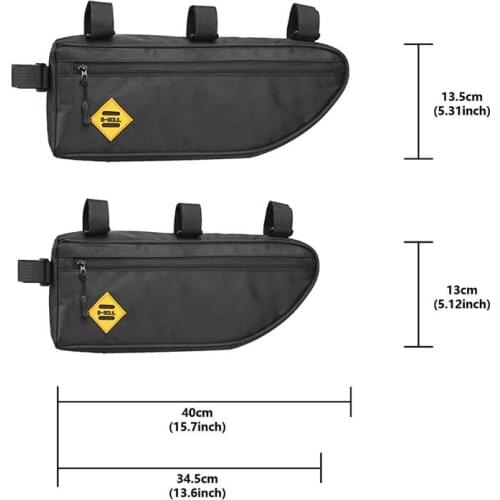 Bicycle Triangle Bag Front Frame Tube Bags Waterproof Large Capacity Cycling Pannier Packing Pouch Accessories