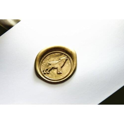 Wolf Wax Seal stamp invitation wax seal stamp wedding invitaiton wax seals kit packing wax seals totem wax stamp