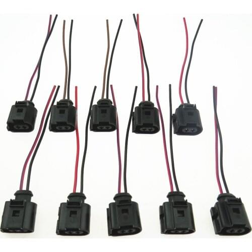 10 Sets of 1J0973722A Automatic Induction Wiring Harness Plugs For A4 A5 A6 A8 Q2 Q3 Q5 Q7 Q8 Magotan Tiguan Golf CC Car Electro