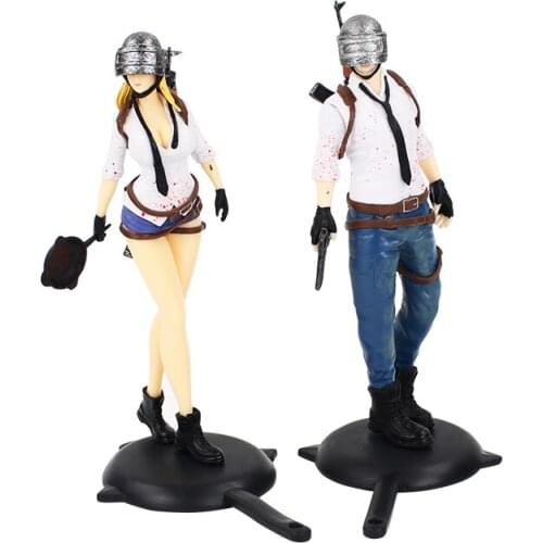 18cm Game Playerunknowns Battlegrounds PUBG Character Male and Female Action Figure Collection Toys for Gift