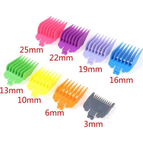 2/4/8/10PCS Colorful Hair Clipper Limit Comb Guide Limit Comb Trimmer Guards Attachment Universal Professional Hair Trimmers