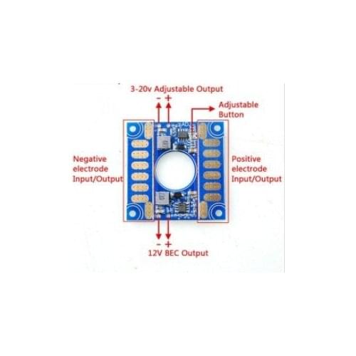 5V 12V BEC Output ESC Distribution Board for FPV Gimbal/ Control Board