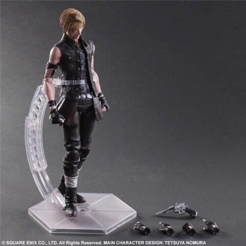 Animation movie game F.i.n.a.l F.a.n.t.a.s.y15 PLAY ARTS PA change Prompto Argentum actionable figure about 25CM