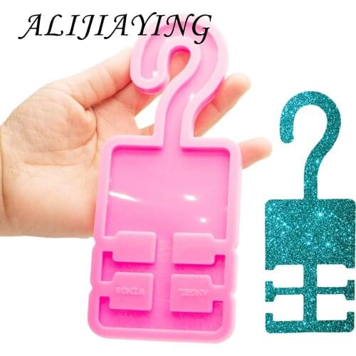 Shiny Door Tag Silicone mold for Resin - Hook up Resin Crafting Mould With Epoxy - Custom silicon molds DY0790