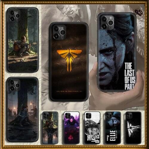 Game The Last Of Us Phone Case Cover Hull For iphone 5 5s se 2 6 6s 7 8 12 mini plus X XS XR 11 PRO MAX black art coque tpu back