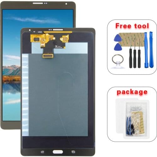 For Samsung Tab S 8.4 SM-T700 sm-T705 T705 LCD Display Touch Screen Digitizer Assembly Frame