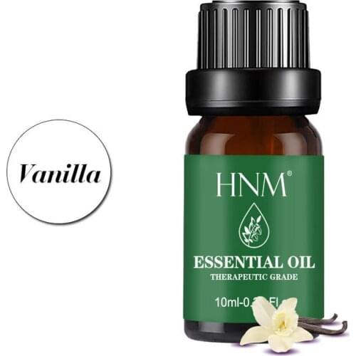 HNM 10ml Vanilla Flower Fruit Essential Oils For Diffuser Aromatic Lamp Humidifier Candles Perfume Soap Making Spa Message Oil