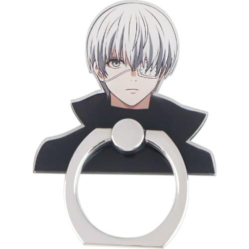ER931 Tokyo Ghoul Cartoon Universal Creative Mobile Phone Ring Stand Anti-drop Ring Buckle Lazy Bracket Phone Accessories
