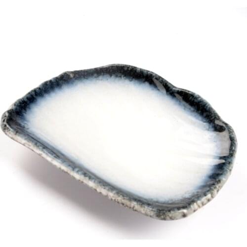 Shaped plate / disc / disk / pickled cabbage sushi dishes / fish / ceramic disc disc / three irregular disc snacks