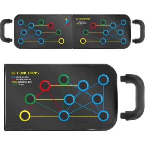 Push-Up Rack Board with Handle Fitness Foldable Push Up Board for Muscle Training Workout Yoga