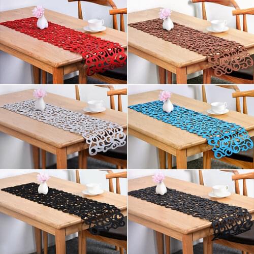 Hot Selling Table Runner Hollow Out Table Runners Table Cover for Wedding Banquet Party Home Decoration Camino De Mesa Tafellope