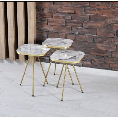 Metal Pedestal Zigon Coffee Table MADE IN TURKİYE