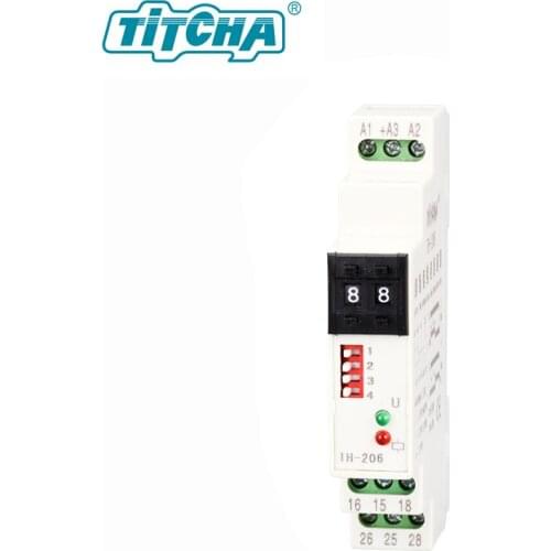 TITCHA TH-206 Multifunction Timer Relay Electronic Adjustable or Digital Setting Timer Switch 12V 24V 48V 110V 220V