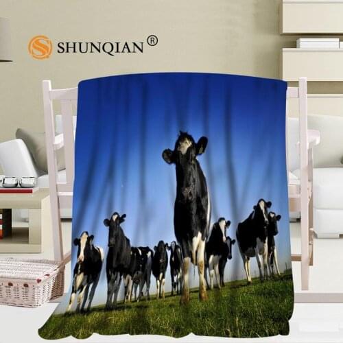 Cow Aniamls Blanket Soft DIY Sofa Bed Throw Blanket Kid Adult Warm Custom Blanket 56x80Inch50X60Inch40X50Inch