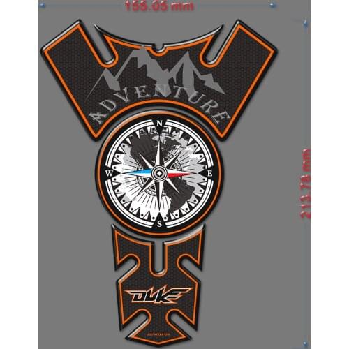 For KTM DUKE 125 200 390 690 790 1290 Super 1080 1050 Motorcycle Gas Tank Pad Protector MOTO Racing Decal Stickers Fish Bone