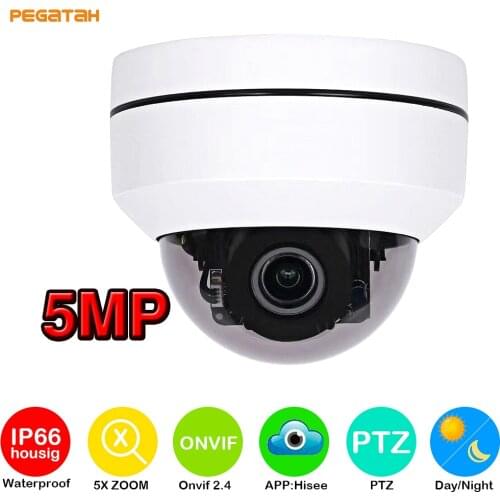 New 5MP POE 5X Zoom PTZ IP camera 2MP CCTV Camera 30M IR MINI Security Camera for CCTV System Video Surveillance camera