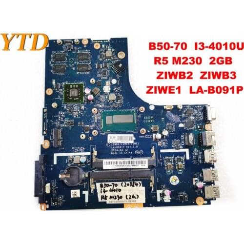 Original for Lenovo B50-70 laptop motherboard B50-70 I3-4010U R5 M230 2GB ZIWB2 ZIWB3 ZIWE1 LA-B091P tested good fr