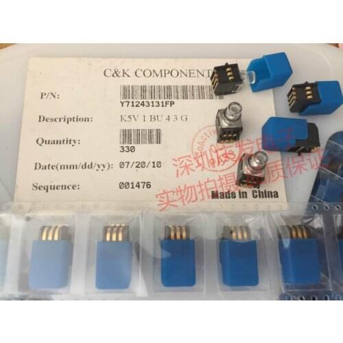 Original new 100% K5V1BU43G tactile switch tactile lamp LED lamp blue patch foot