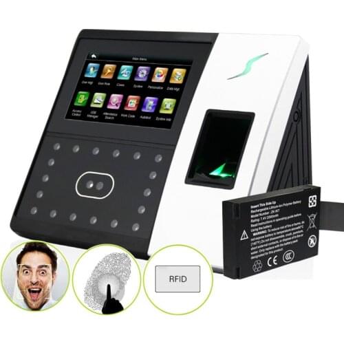 Original ZK Uface202 Biometric Fingerprint Face Facial Recognition Time Attendance Thermal TCP/IP Door Access Control System