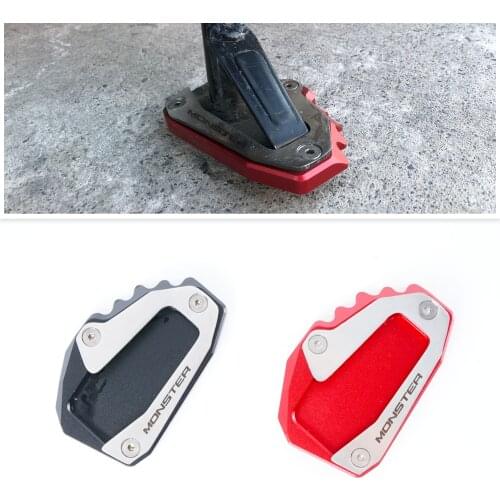 Motorcycle Side Stand Enlarger Parking Kickstand Enlarge Plate For Ducati Monster 696 795 796 797 821 1100EVO 1200S