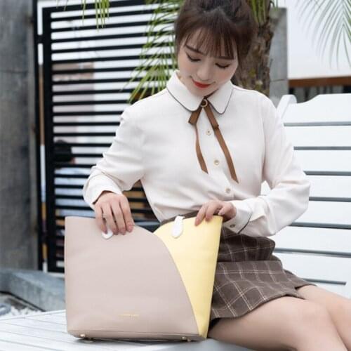 Roomy Women Handbag Simple Patchwork Tote Bags Large Quality Pu Leather Shopping Bag Big Hobo Bags Female Hit Color Shoulder Bag