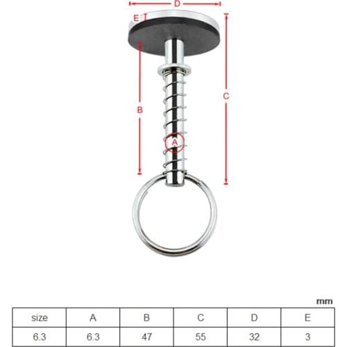 Stainless Steel Hatch Cover Pull Pin Lifter Dia 1-1/4" Marine Hardware Durable