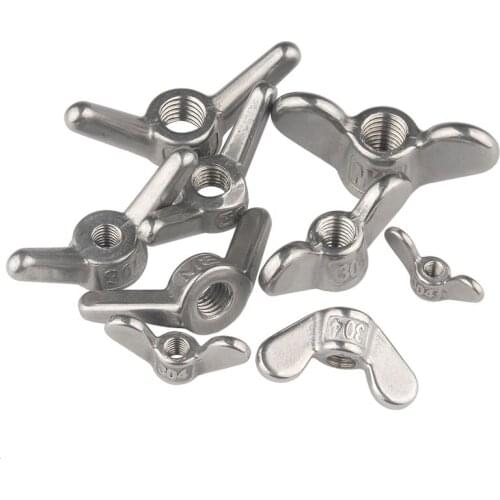 1PCS Round Ear Nut A2 Stainless Steel M4 M5 M6 M8 M10-M20 Big Ear Hand Nuts Fastener