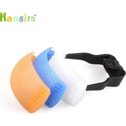 10pcs/lot Soft Box Diffuser white blue orange for Internal Flash for Canon Nikon DSLR PFD5