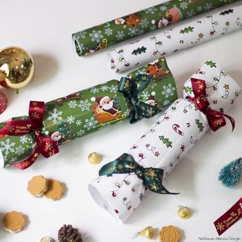 2022 Christmas Wrapping Paper Gift Packing Material Decorative Christmas Background Papers For Scrapbooking and Cardmaking