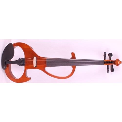 4/4 New 4 string Electric Acoustic Violin Solid Wood Nice Sound orange color