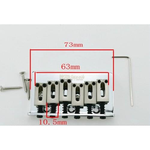 Wilkinson Guitar Bridge Steel Saddle 6 strings Guitar Bridge