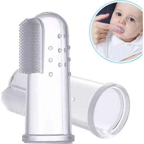 Baby Toothbrush Silicone Finger Toothbrush Children Teeth Clear Soft Silicone Infant Tooth Brush Infant Teethbrush Dental Care