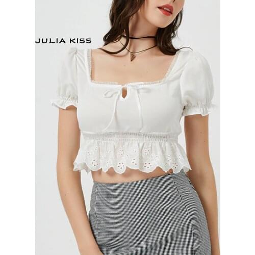 JULIA KISS Womens Chiffon Blouses