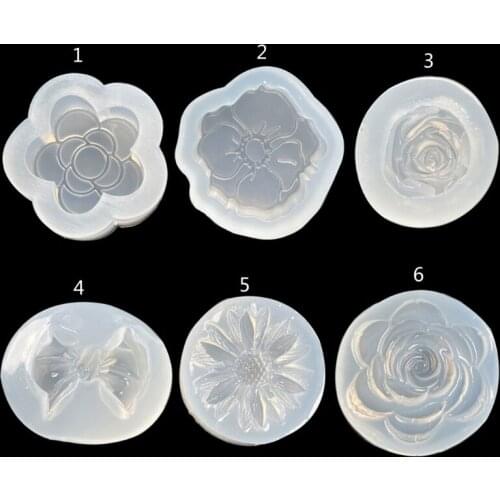 Camellia Rose Flower Molds for Epoxy Resin Silicone Molds for Resin Casting Jewelry Making Supplies Handmade Keychains
