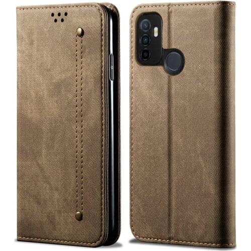 Retro Leather Wallet Case For OPPO A53 A32 2020 Flip Cover Pouch Card Slot Stand Case For OPPO A32 A53 2020 Phone Cases