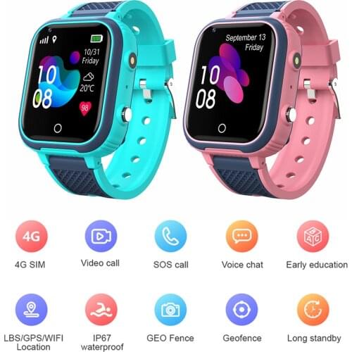 LT21 4G Smart Watch Kids GPS WIFI Video Call SOS Waterproof Camera Monitor Tracker Location Phone Watch For Childrens Gifts