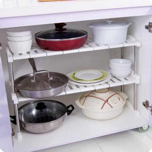 Multifunctional Stainless Steel Sink Shelf Kitchen Organizer Cabinet Storage Rack