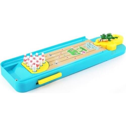 Cartoon Mini Bowling Set Frog Bowls Children Toy Shooting Puzzle Interactive Game Sports Party Entertainment Mini Table Game
