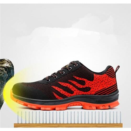 Men Work Safety Shoes Steel Toe Shoes Breathable Mens Casual Boots Puncture Proof Labor Insurance Shoes plus size 35-46