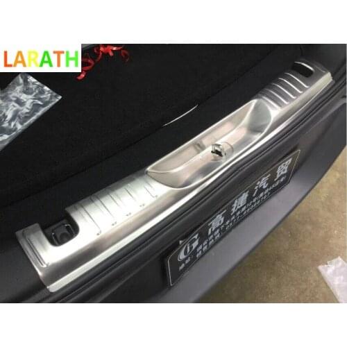 For Jeep Cherokee 2014 2015 2016 2017 car styling inside Rear Bumper trim Stainless Steel Scuff Sill trunk plate pedal 1pcs