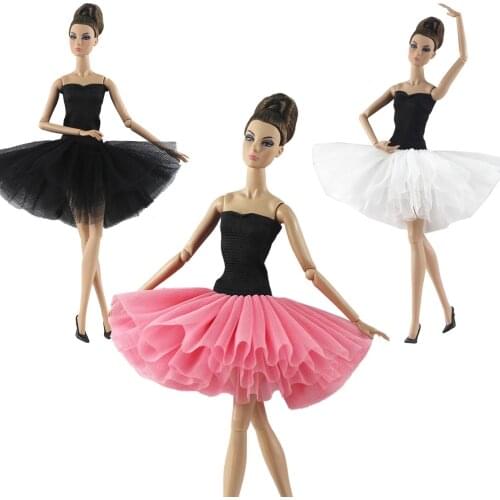 New Handmade 1/6 Fashion Dress Vest Ballet Skirt 30cm Doll Clothes For Barbie Doll Accessories Toy