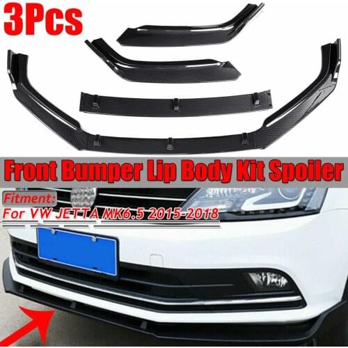 New Car Front Bumper Lip Splitter Lip Chin Bumper Diffuser Spoiler Body Kit Protection For VW JETTA MK6.5 2015 2016 2017 2018