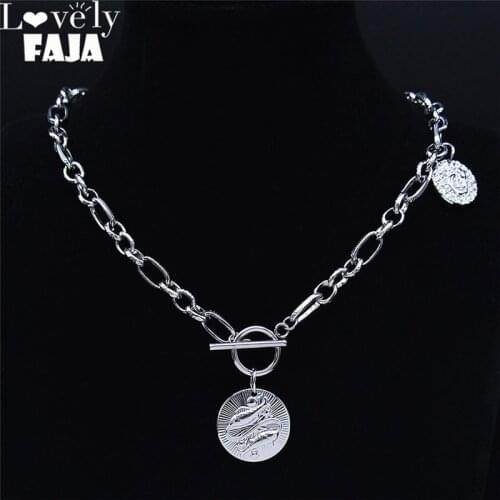 12 Constellations Pisces Stainless Steel Choker Necklace Women Silver Color Astrology Necklaces Jewelry gargantilla NPY4S03